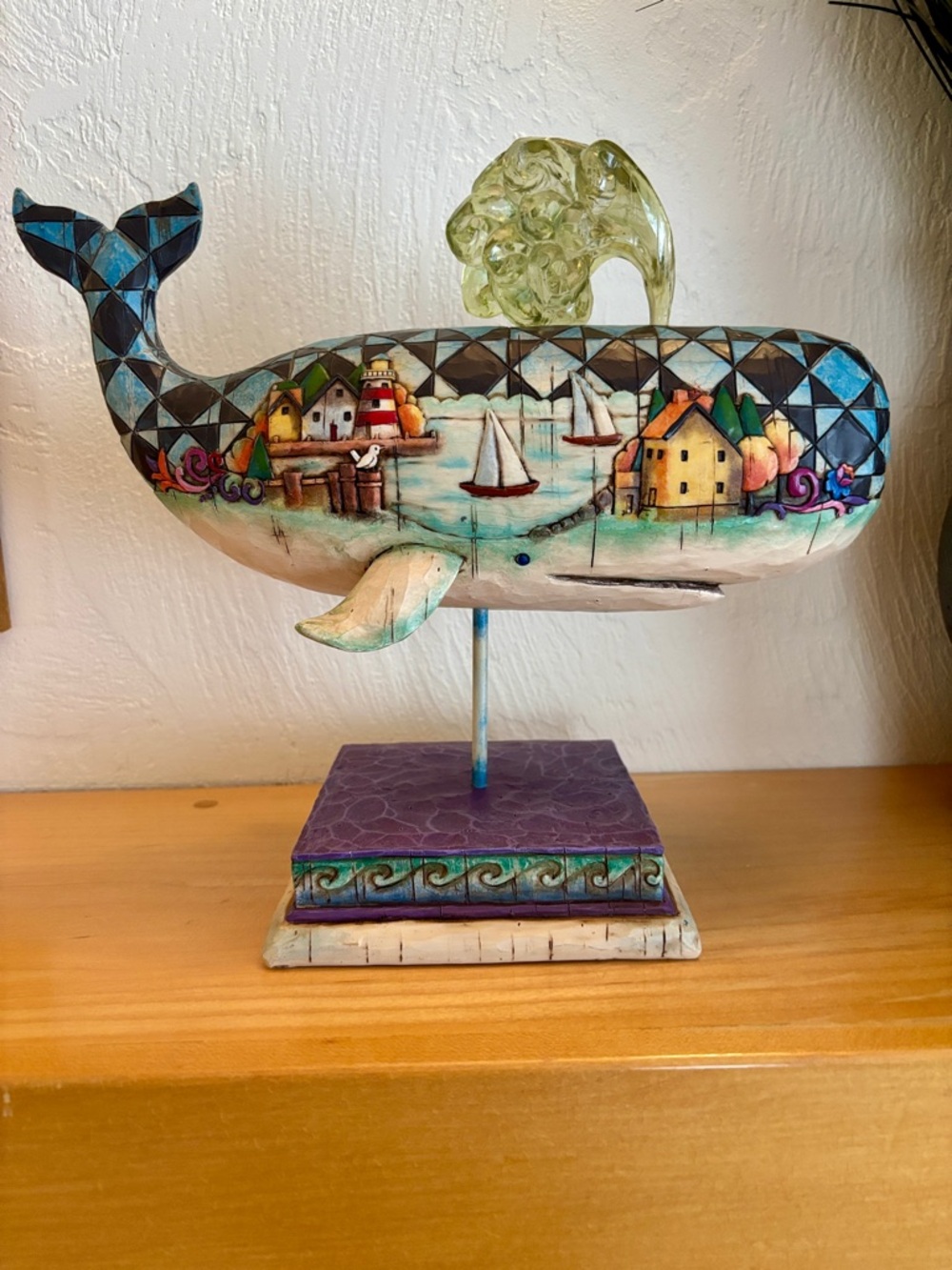 Vintage Jim Shore Shorelights “God’s Greatest Creature” Whale Sculpture